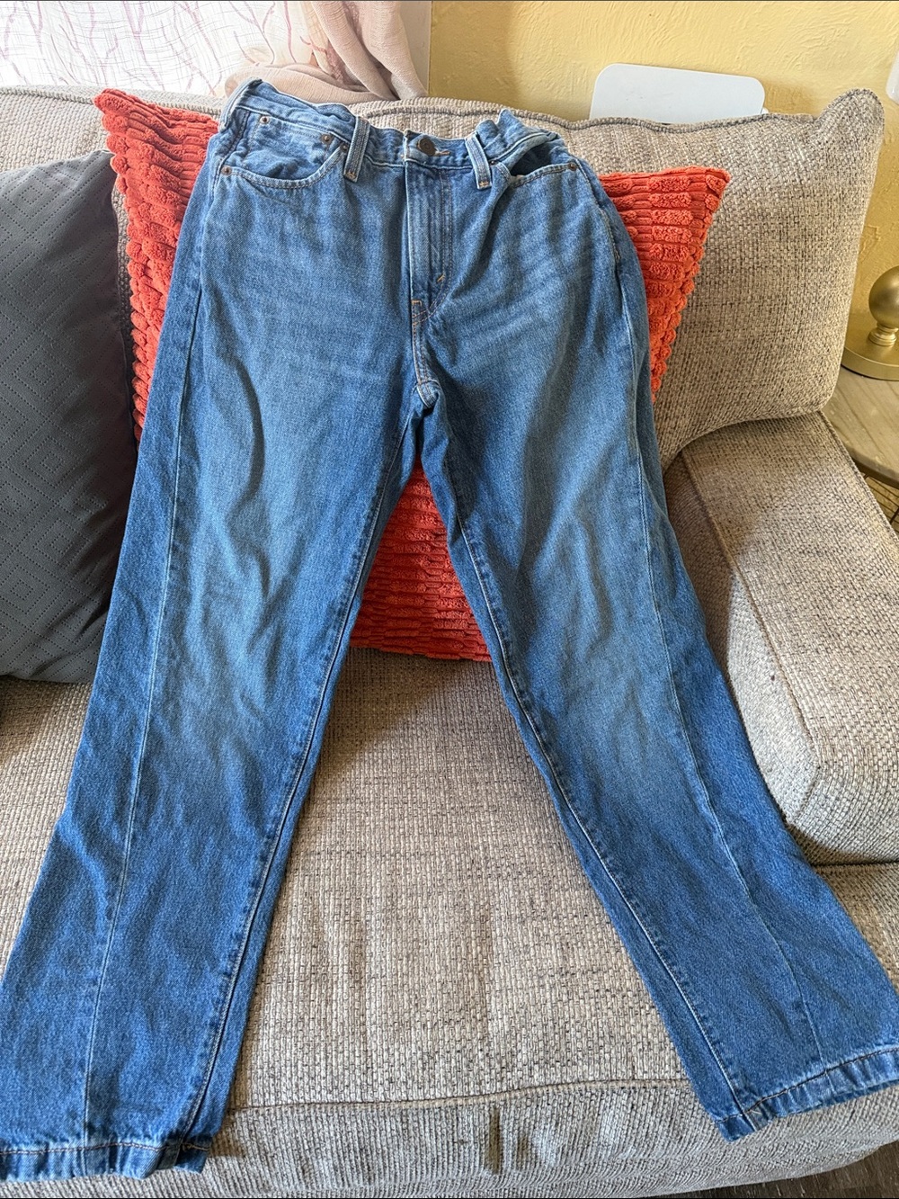 Levi's Straight-Leg Denim Jeans in Blue